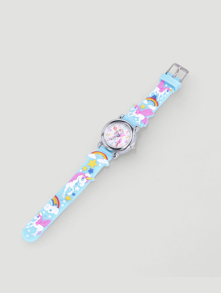 Pre-Girls Kds Blue Unicorn Watch - Blue