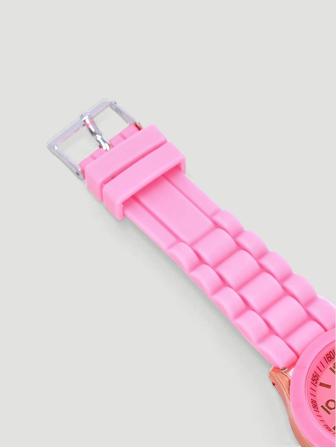 Girls Jelly Analogue Watch - Pink