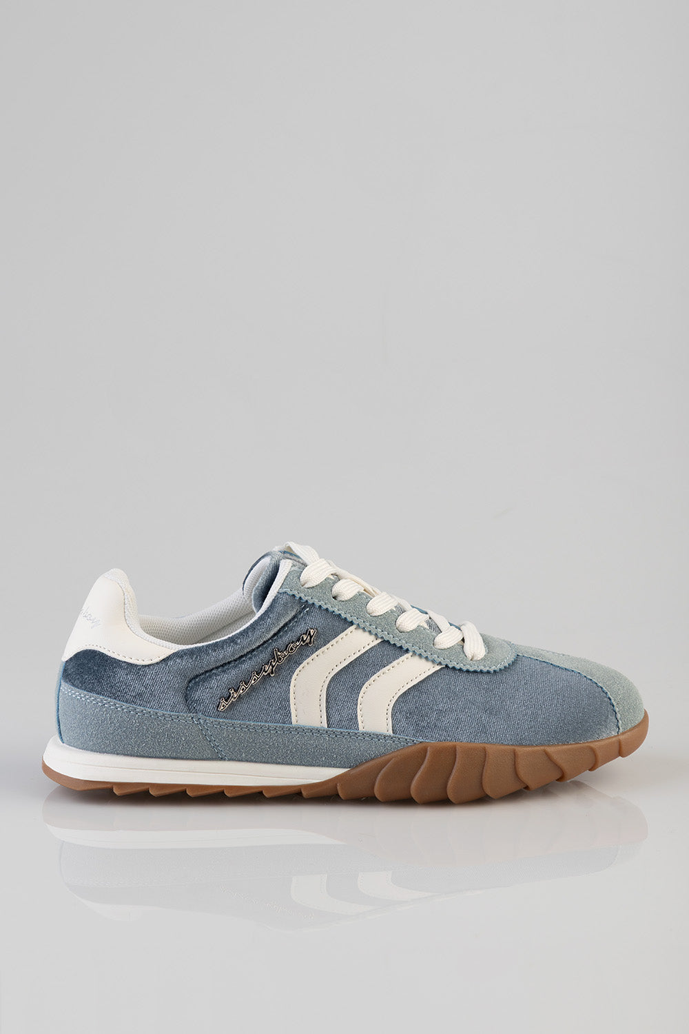 Jim Velvet Sneaker - Blue