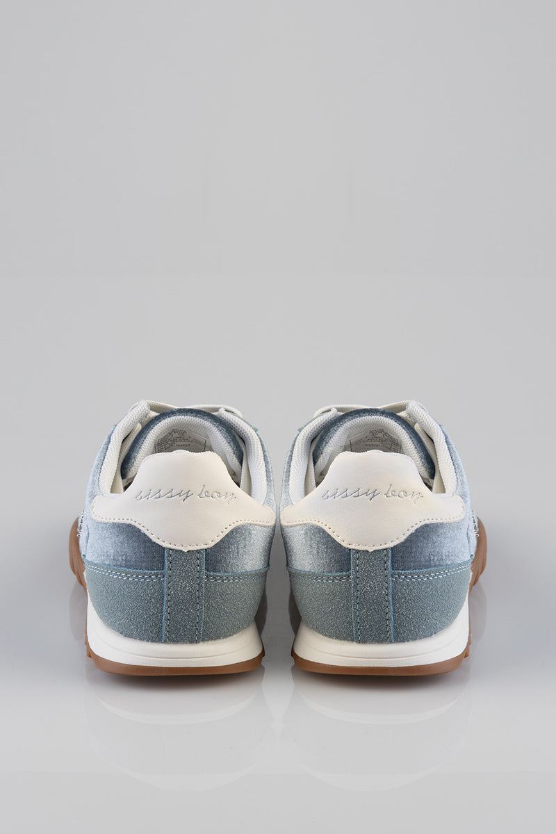 Jim Velvet Sneaker - Blue