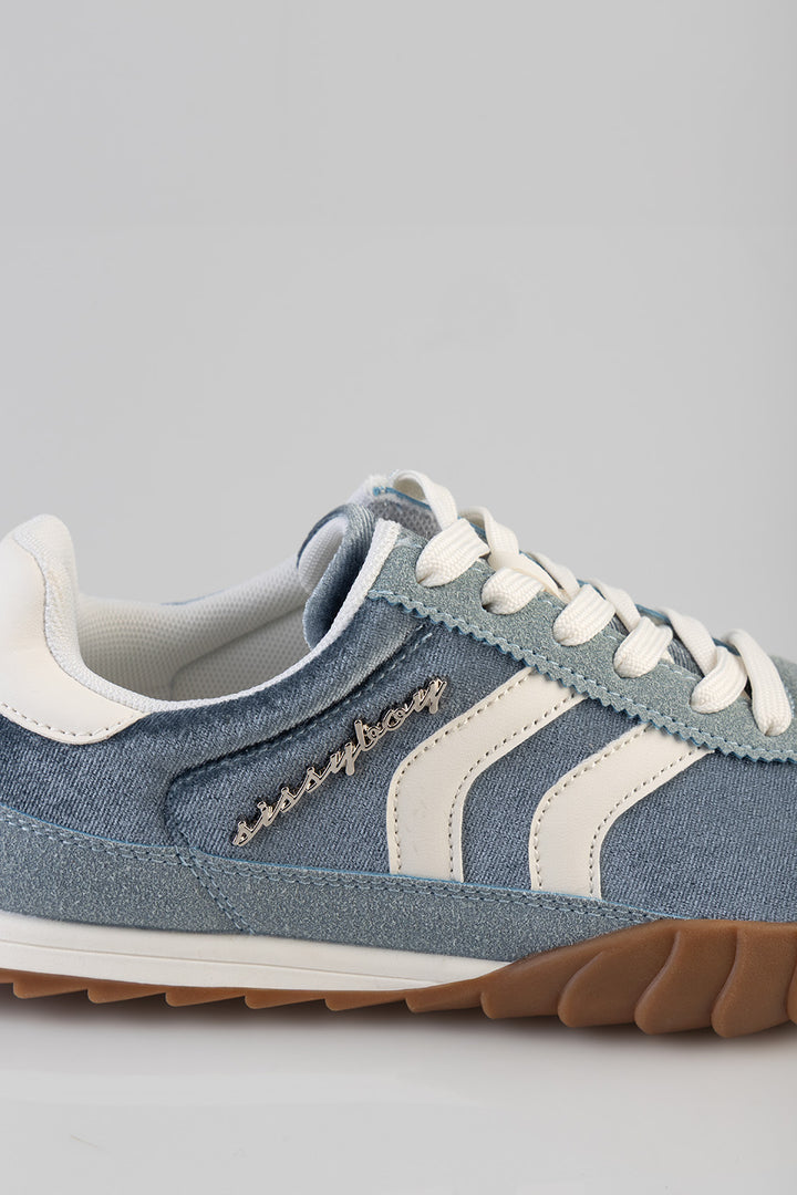 Jim Velvet Sneaker - Blue