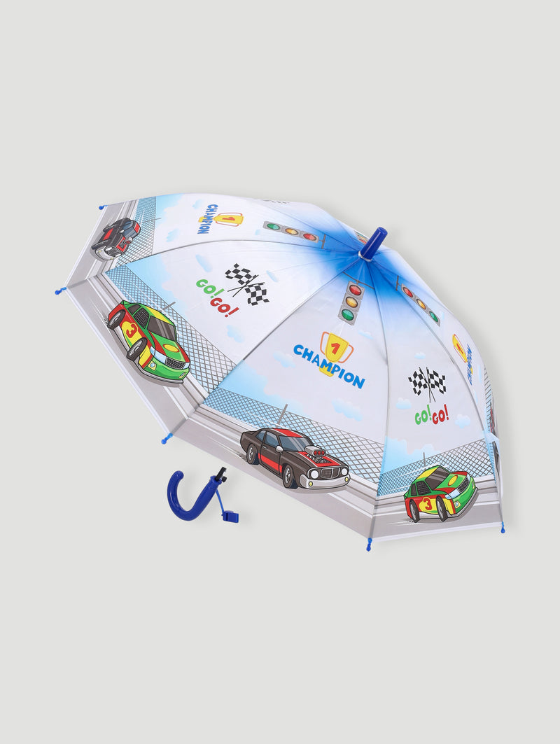 Pre-Boys Hi Speed Motorbike Umbrella - Blue