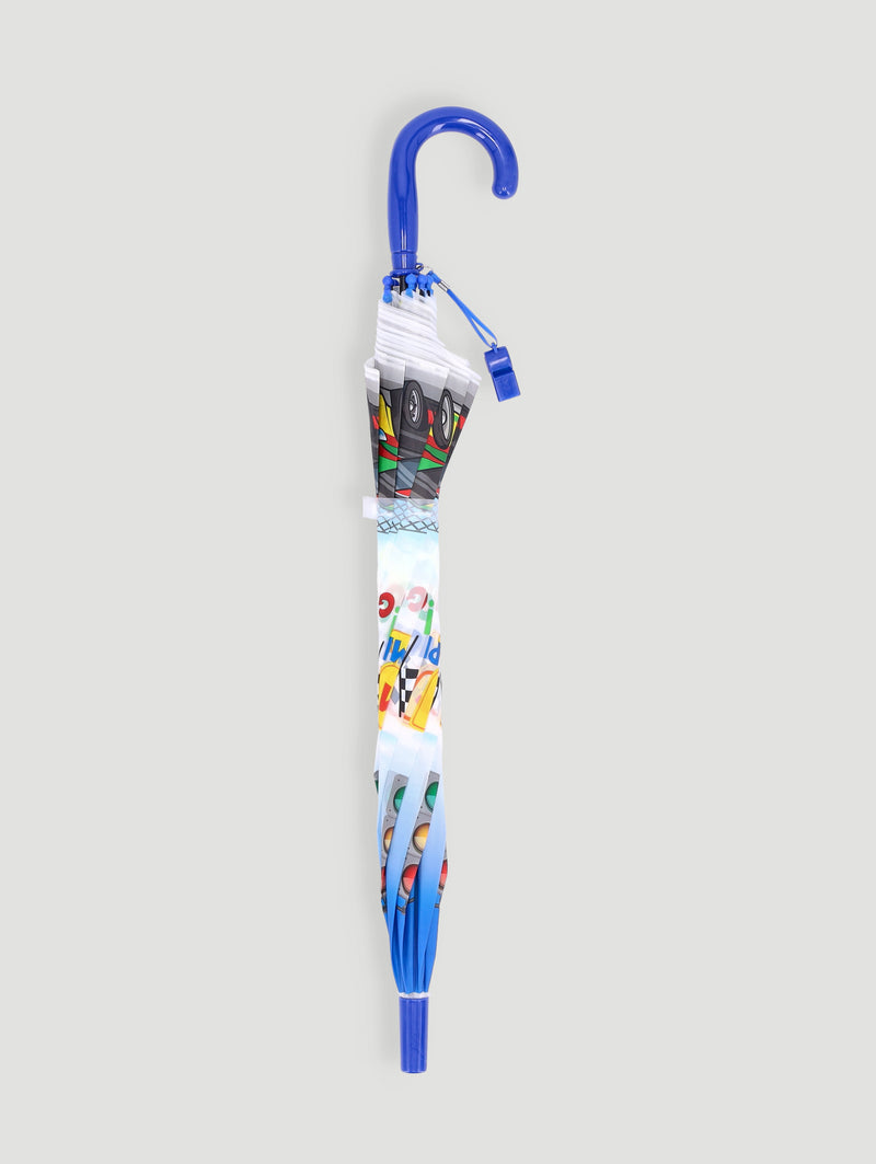 Pre-Boys Hi Speed Motorbike Umbrella - Blue