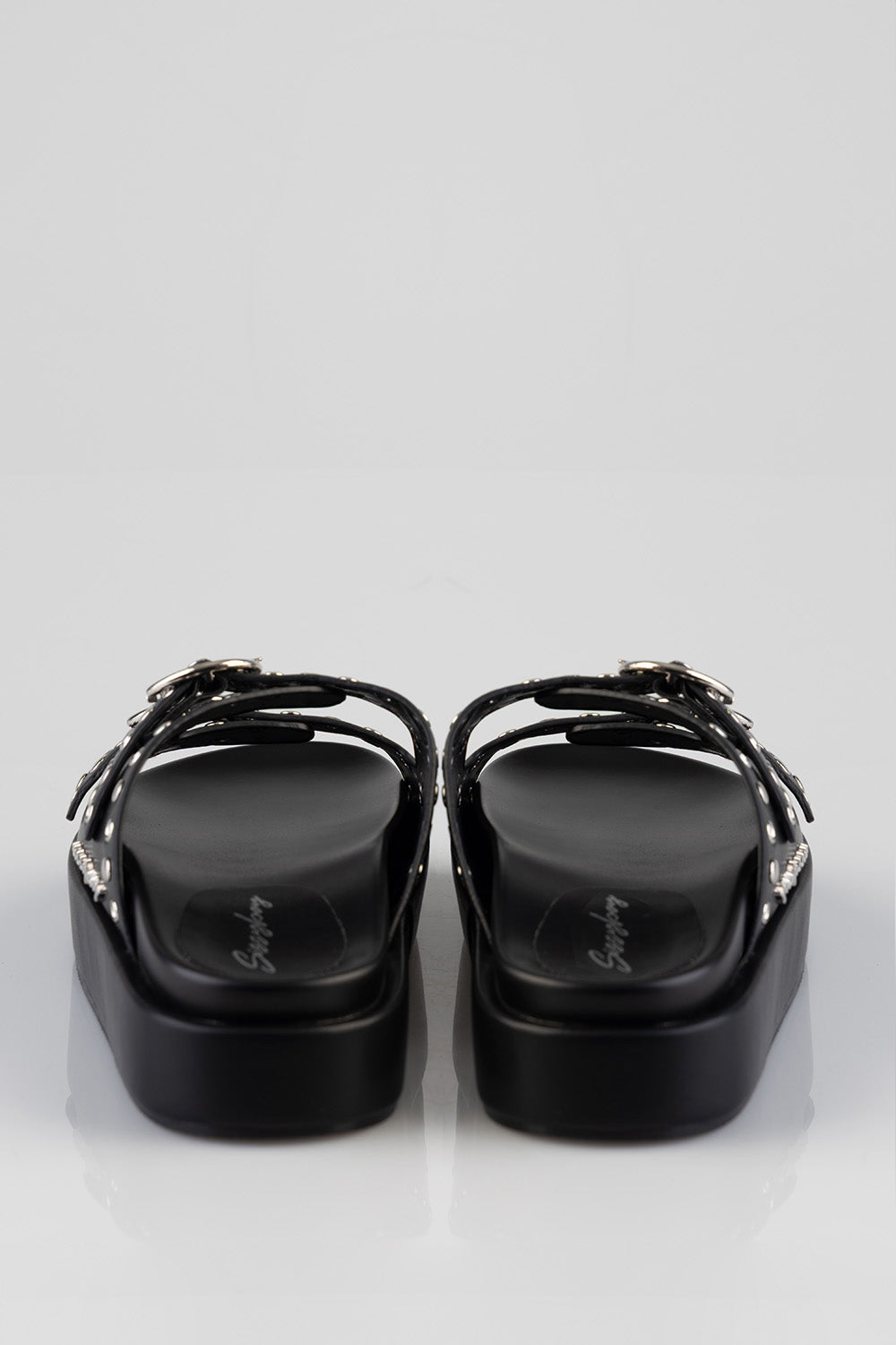 True Stud Platform Sandal - Black