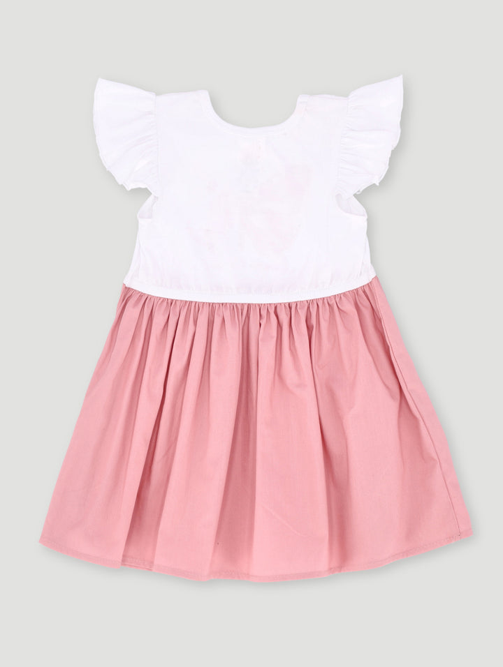 Baby Girls Butterfly Bloom Dress - Pale Salmon