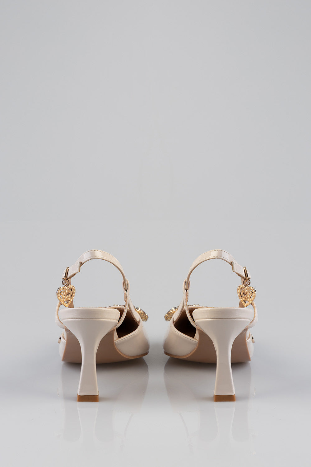 Brochy Mule Heel- Nude