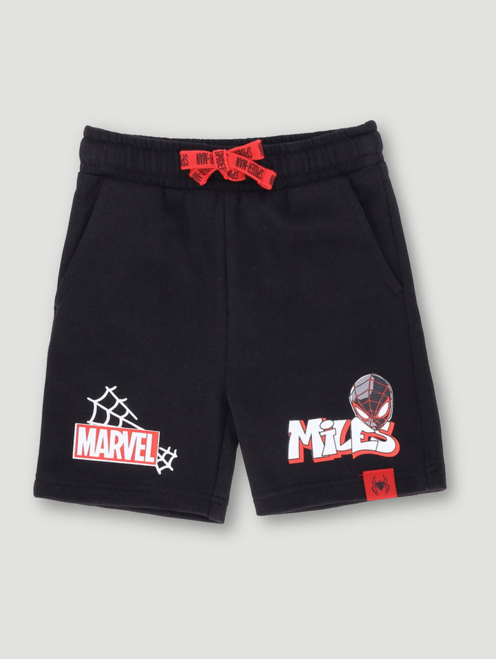 Pre- Boys Marvel Miles M Shorts - Black