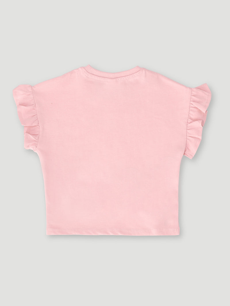 Pre-Girls Cherry Sequins Tee - Pink