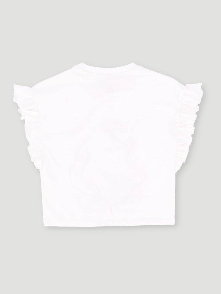 Pre- Girls Unicorn Sequins Tee - White