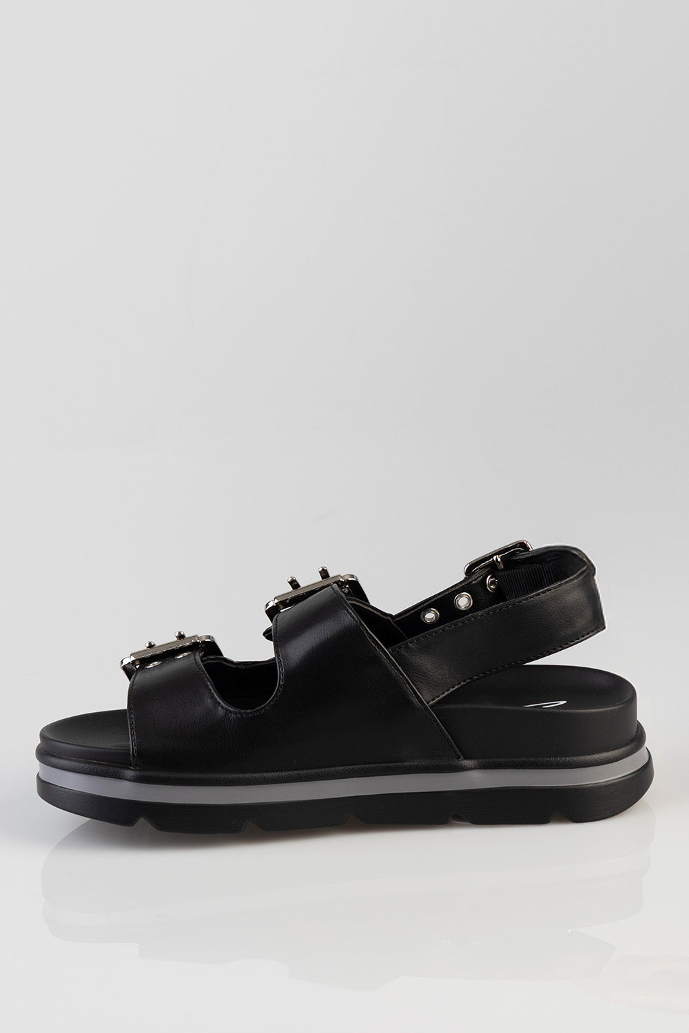 Jazz Multi Strap Sandal - Black