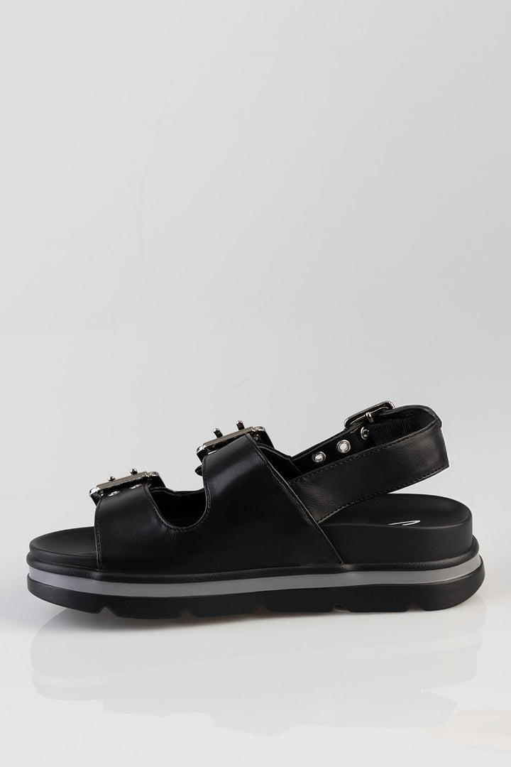 Jazz Multi Strap Sandal - Black