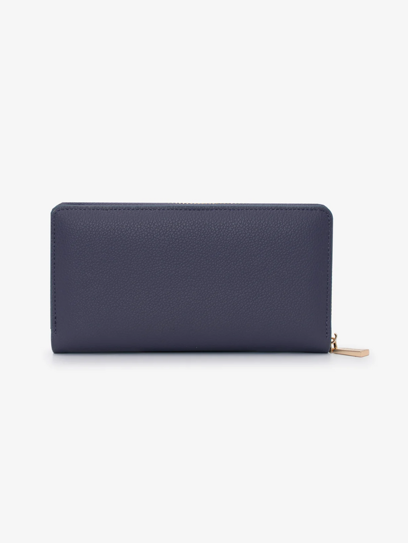 Charlotte Light Text Zip Around Purse - Lilac