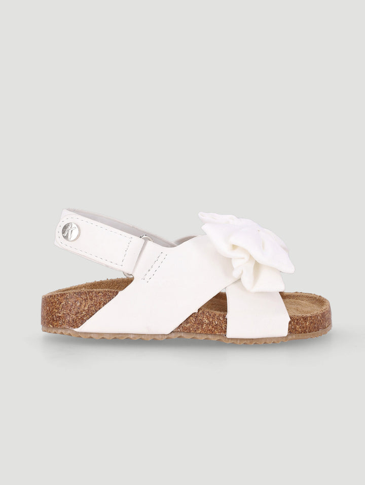 Keedo Girls Bow Adventure Sandal - White