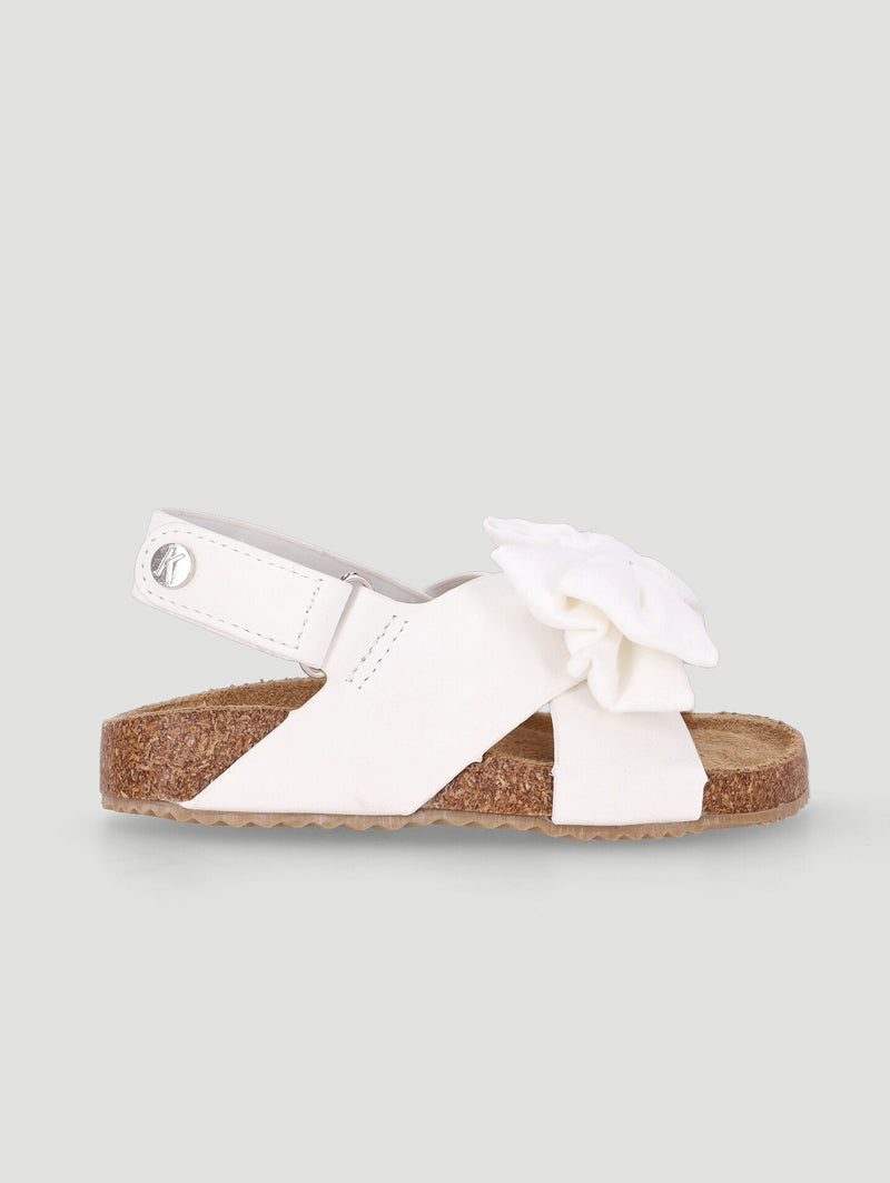Keedo Girls Bow Adventure Sandal - White