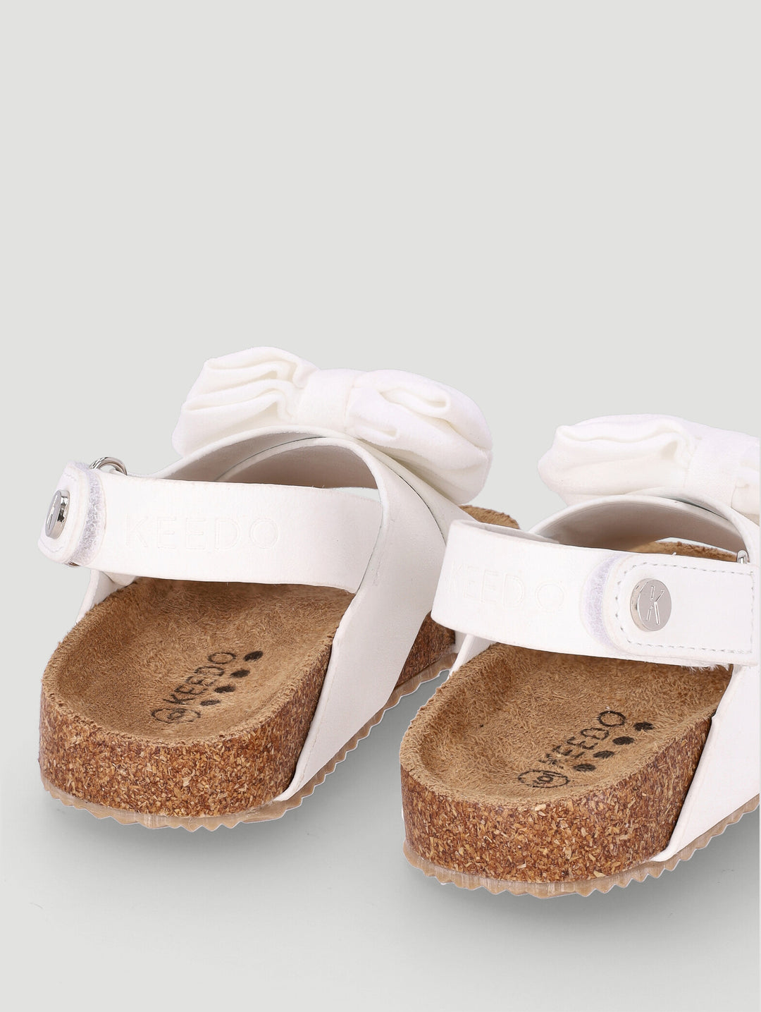 Keedo Girls Bow Adventure Sandal - White
