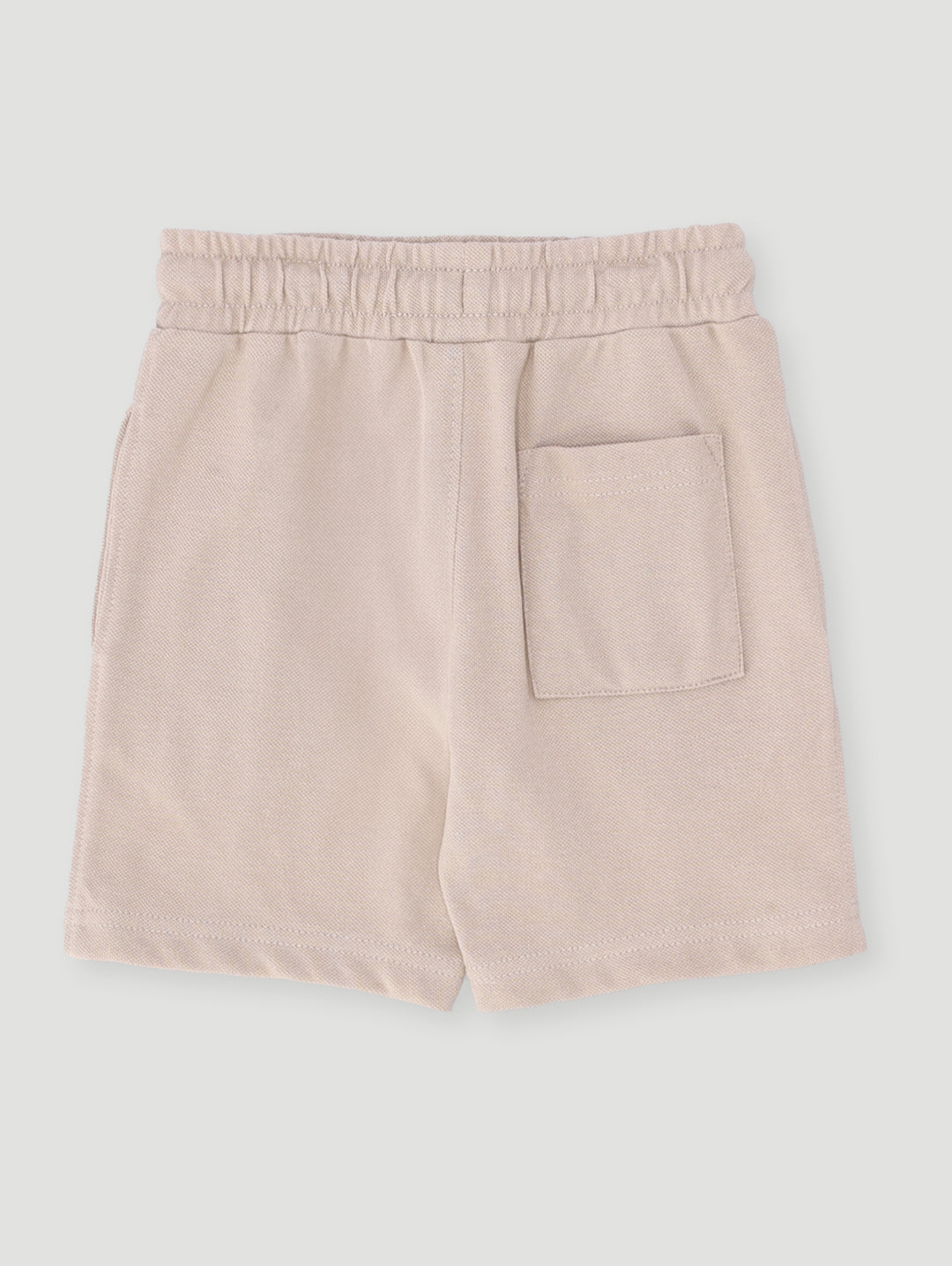 Pre- Boys Pique Pleat Shorts - Stone
