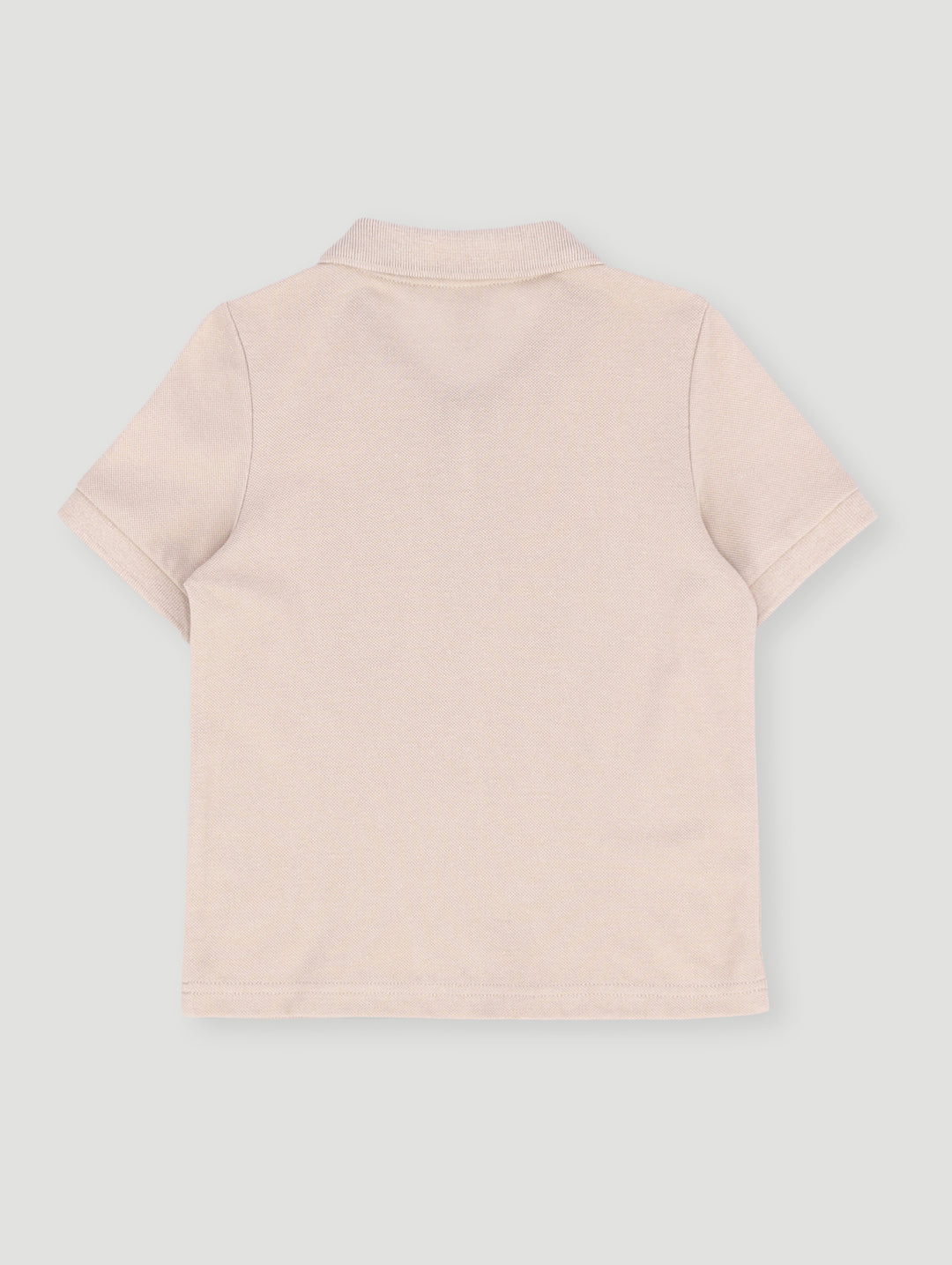 Pre- Boys Short Sleeve 1/4 Zip Pique Golfer - Stone