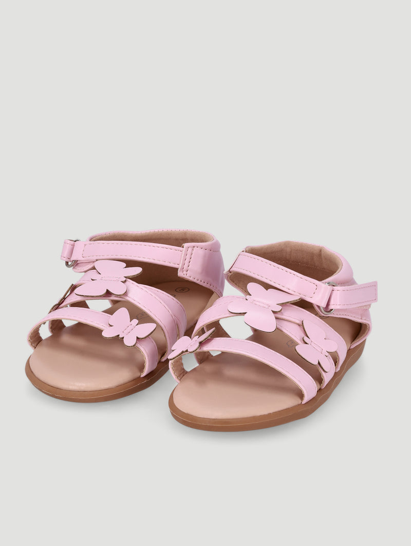 Baby Girls Butterfly Closed Back Sandal - Pink