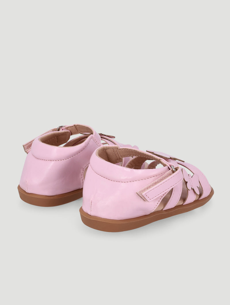 Baby Girls Butterfly Closed Back Sandal - Pink