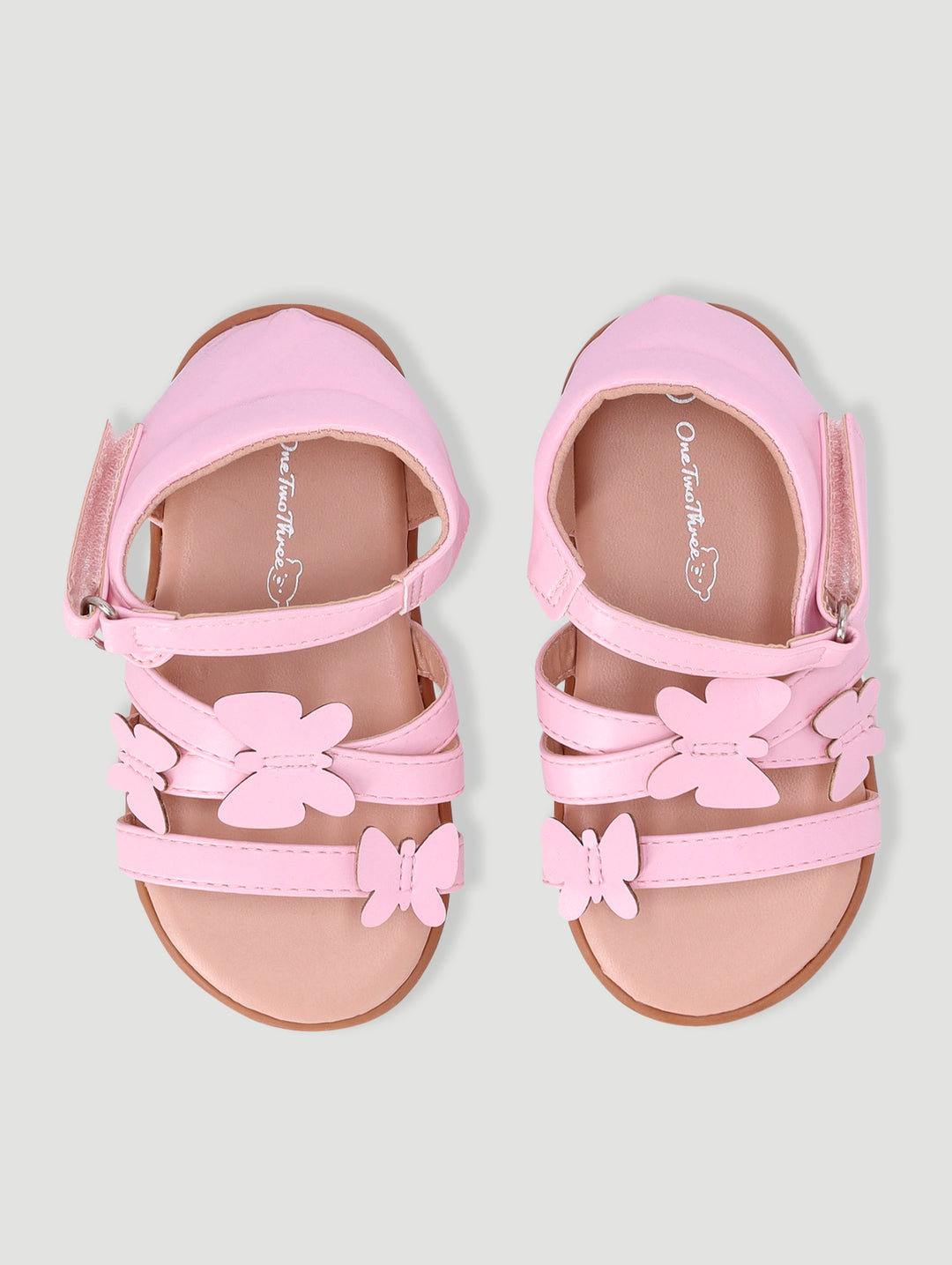 Baby Girls Butterfly Closed Back Sandal - Pink