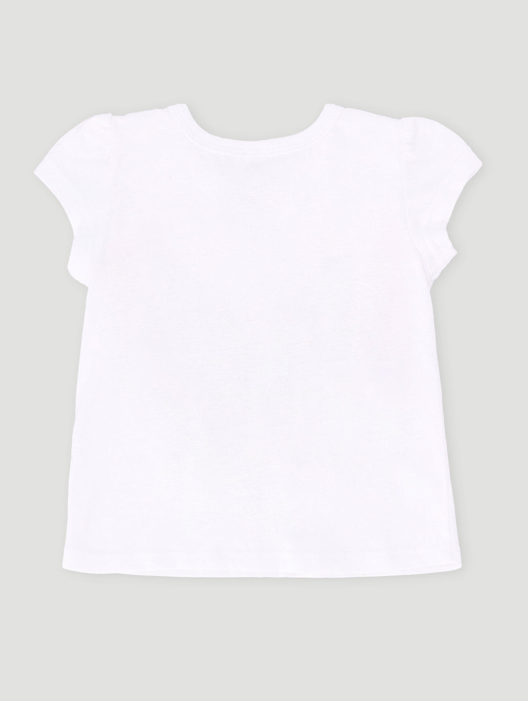 Baby Girls Frill Butterfly Tee - White
