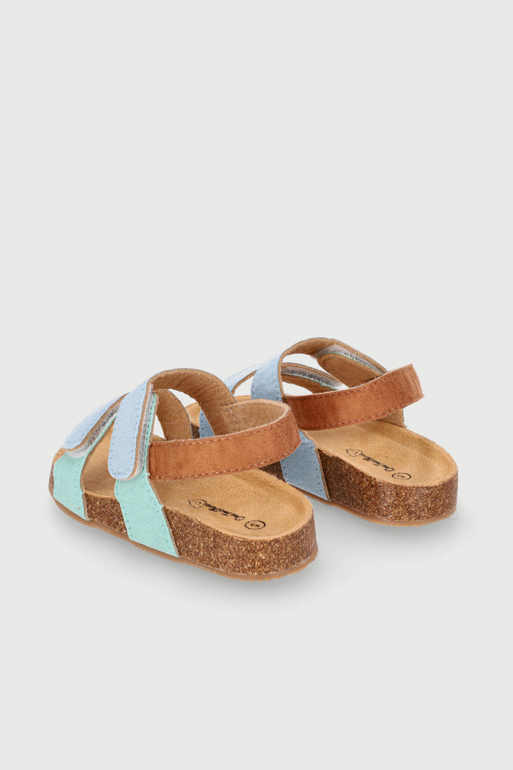 Baby Boys Colour Block Cork Sandal - Blue