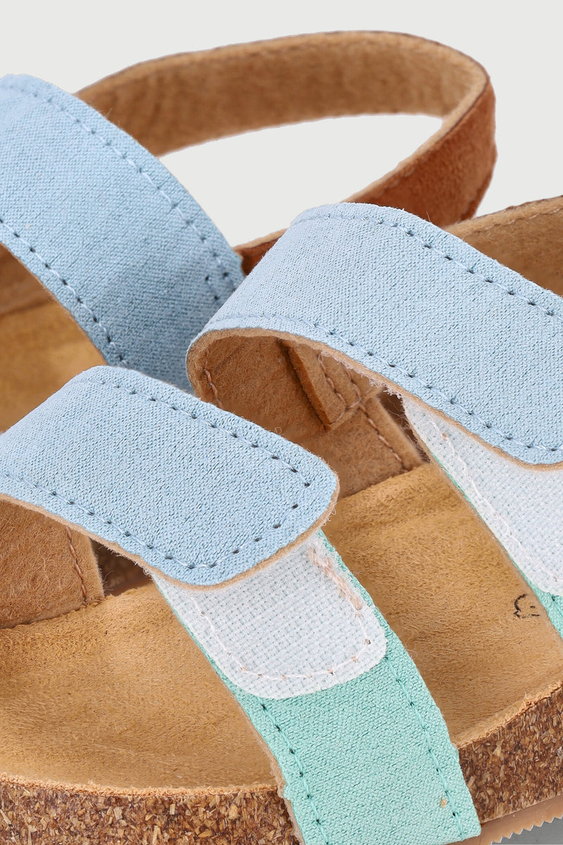 Baby Boys Colour Block Cork Sandal - Blue