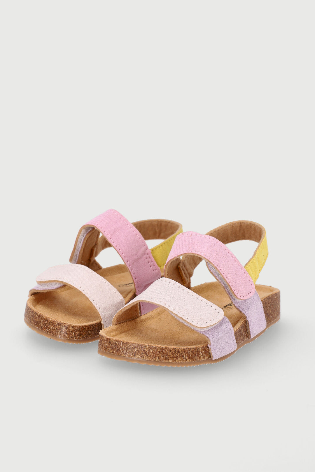 Baby Girls Bow Sandal With Cork Outsole - Pink