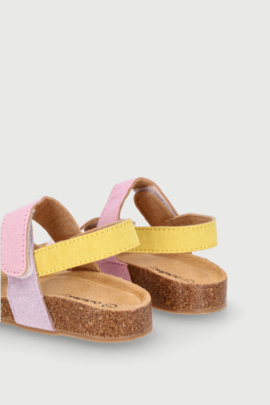 Baby Girls Bow Sandal With Cork Outsole - Pink