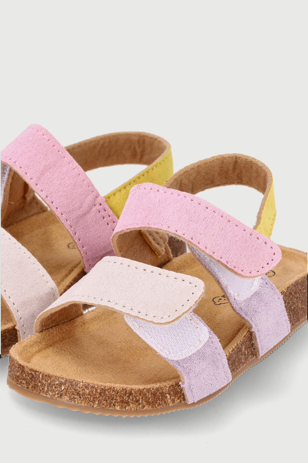 Baby Girls Bow Sandal With Cork Outsole - Pink
