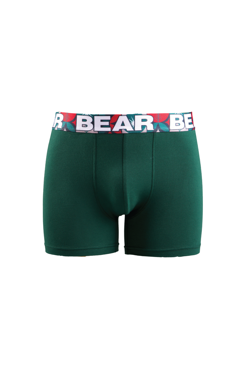 3 Pack Festive Fashion Bodyshorts - Burgundy/Green