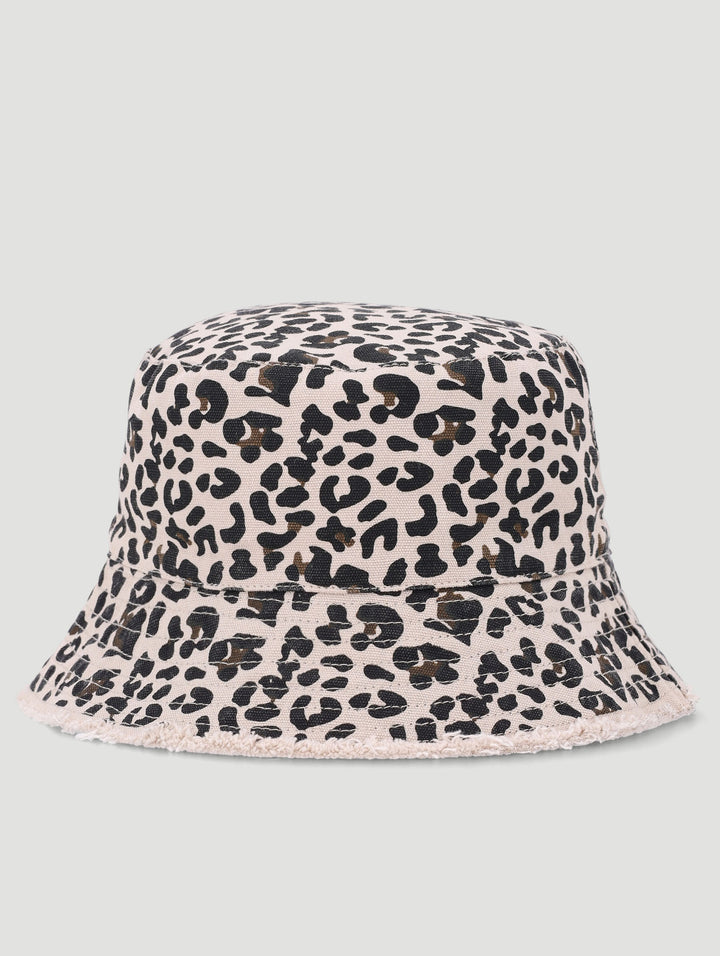 Baby Girls Animal Print Bucket Hat - Brown