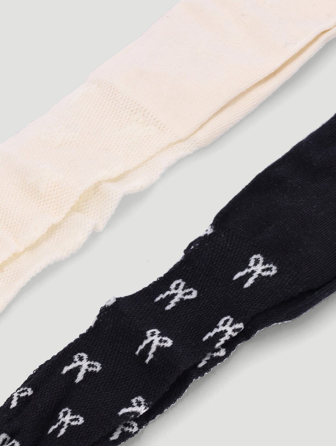 Baby Girls 2 Pack Textured Stocking Sock - Black