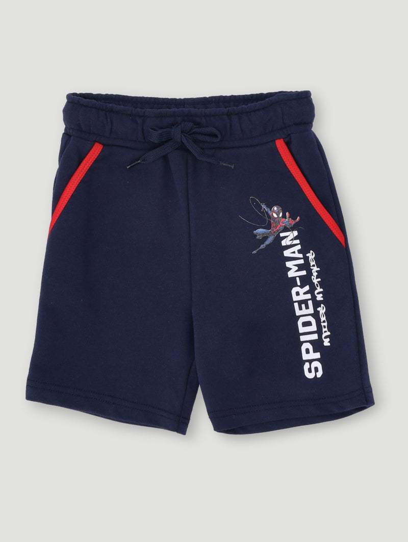 Pre-Boys Spiderman Sports 64 Short - Navy