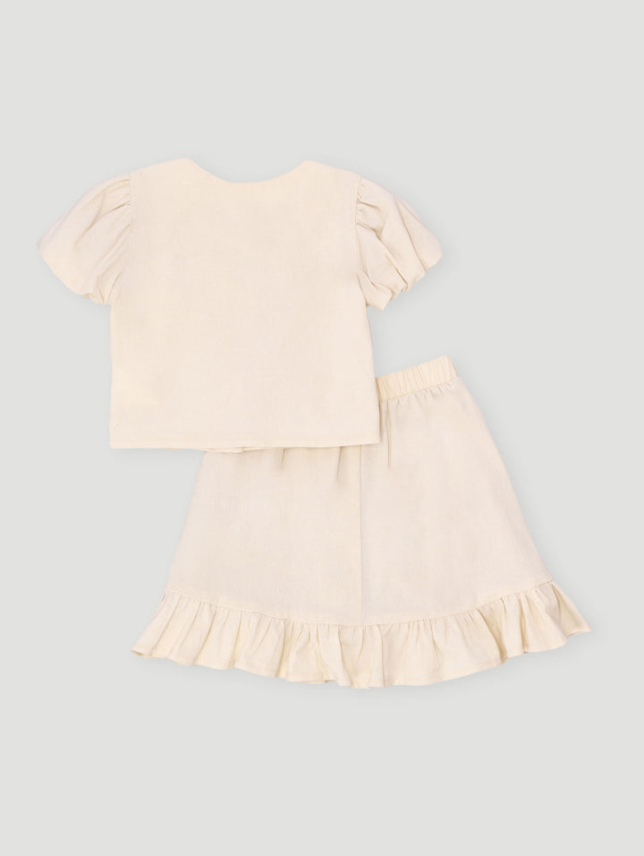 Keedo Girls Top & Skirt Set - Multi