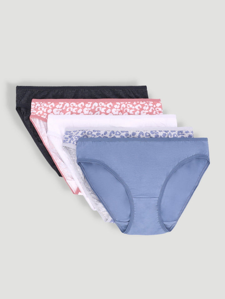 5 Pack Cotton Bikini - Multi