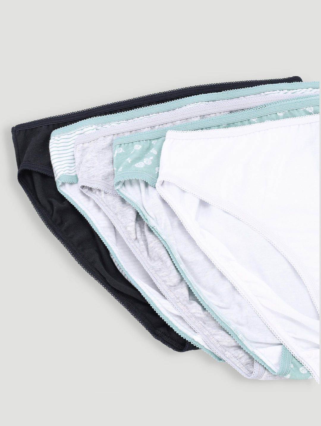 5 Pack Cotton Hi-Cut - Multi