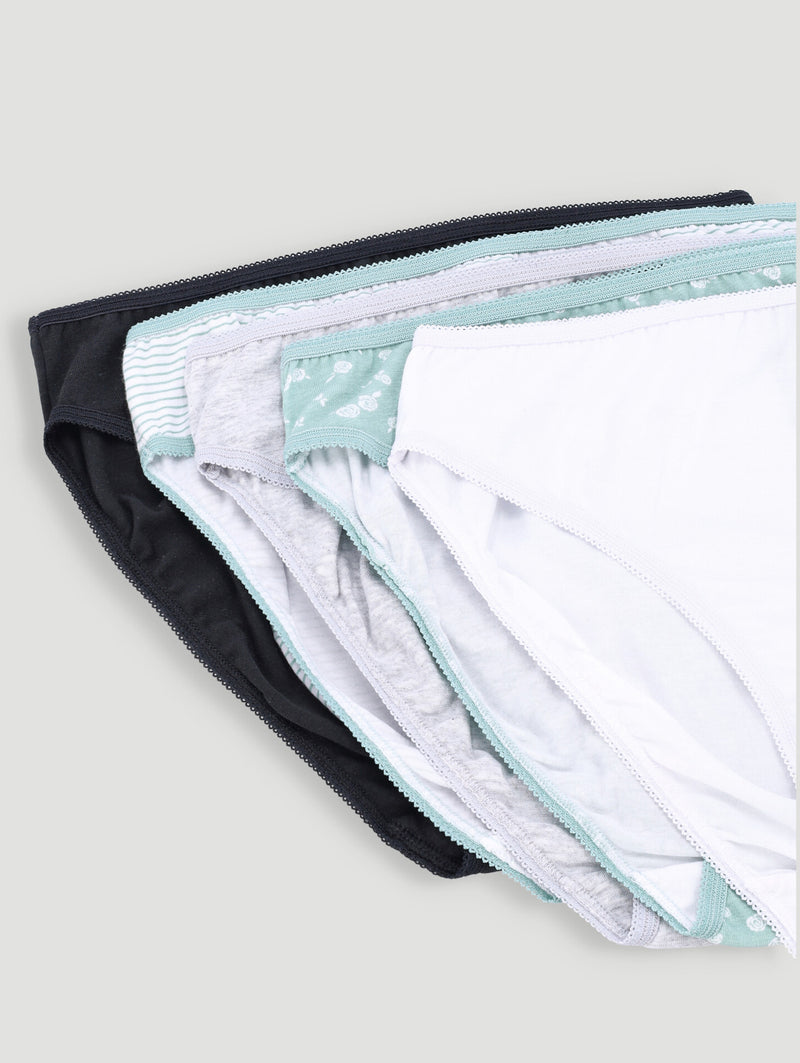 5 Pack Cotton Hi-Cut - Multi