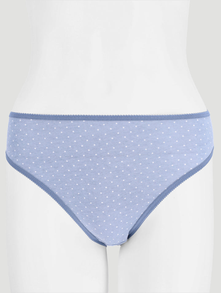 5 Pack Cotton Hi-Cut Panties - Multi