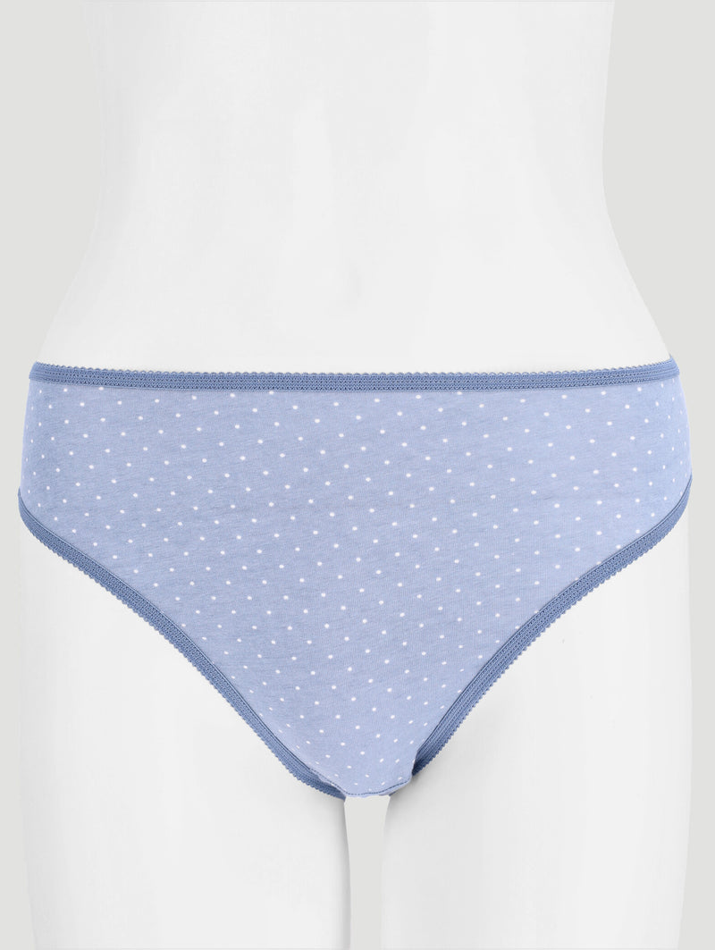 5 Pack Cotton Hi-Cut Panties - Multi