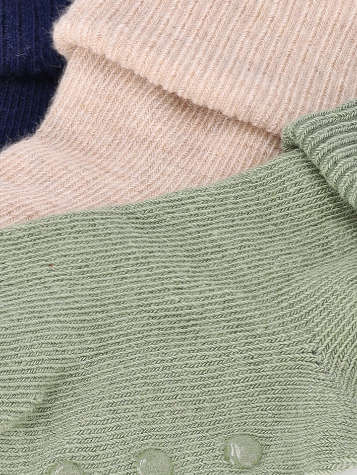 Keedo Baby Boys 3 Pack Plain Socks - Multi