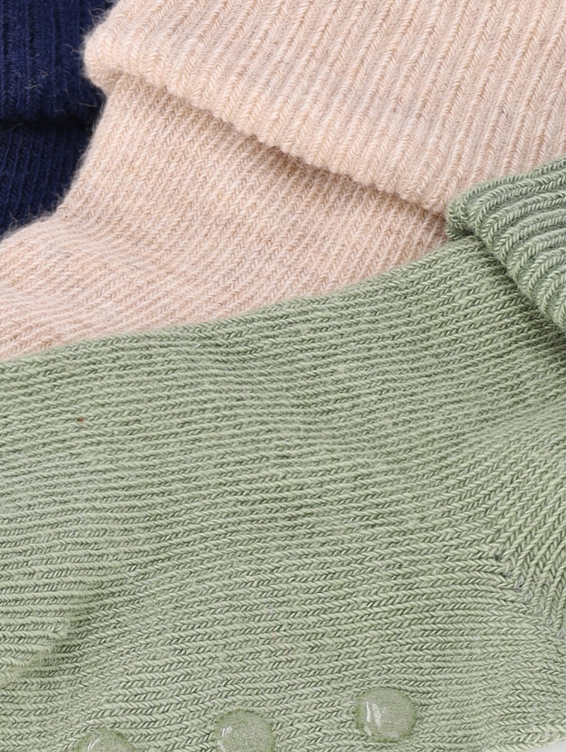 Keedo Baby Boys 3 Pack Plain Socks - Multi