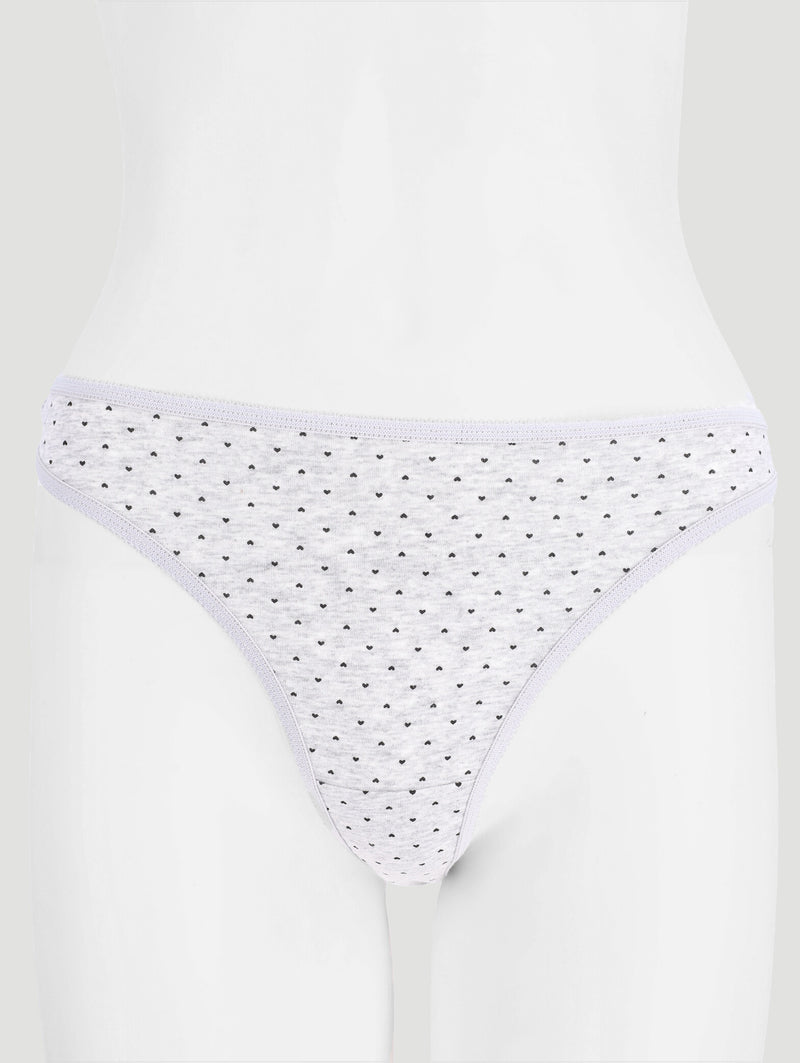 5 Pack Cotton Thong - Multi