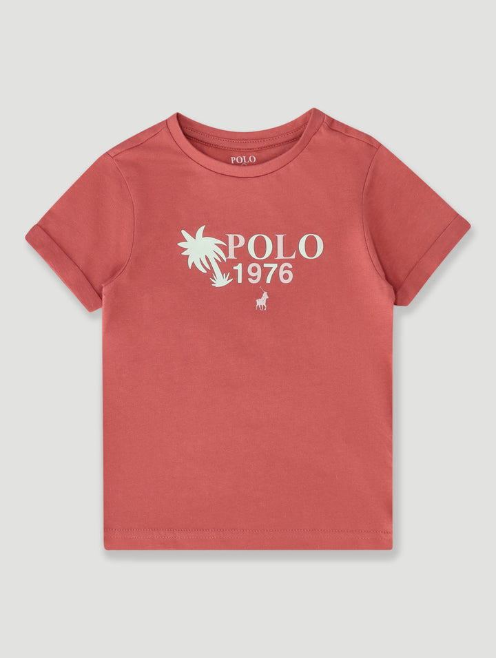 Pre-Girls Anele Printed Tee - Coral