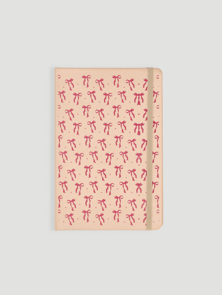 A5 Bows Printed Cover Lined Notebook