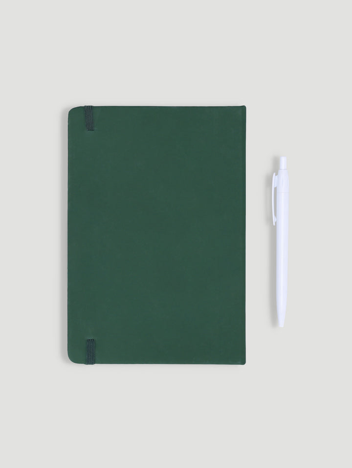 A5 Wild Flowers Printed Cover Lined Notebook with Pen