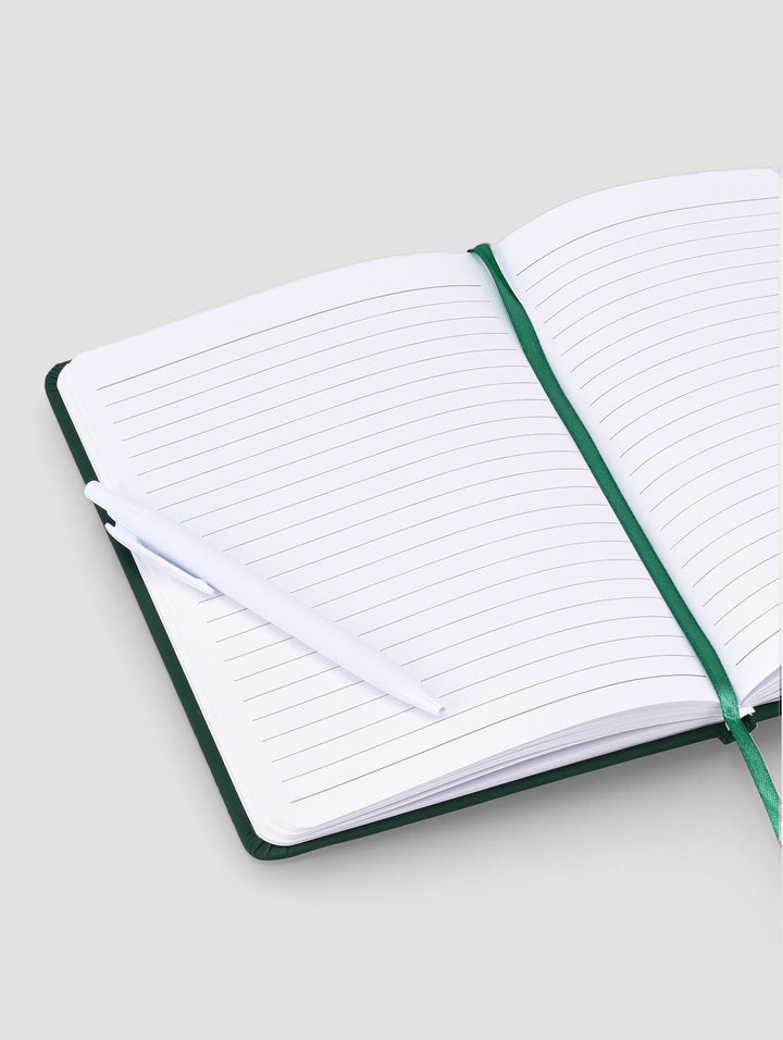 A5 Wild Flowers Printed Cover Lined Notebook with Pen