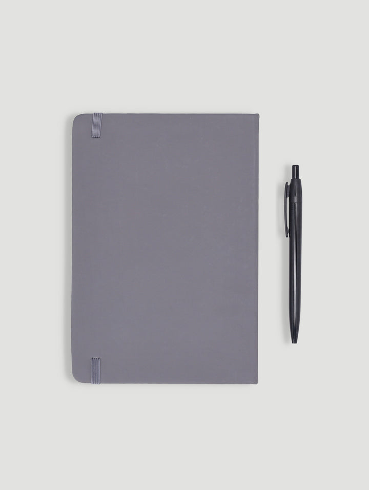 A5 Wild Leopard Printed Cover Lined Notebook with Pen