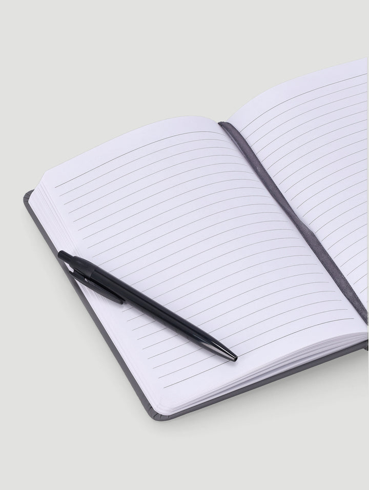 A5 Wild Leopard Printed Cover Lined Notebook with Pen