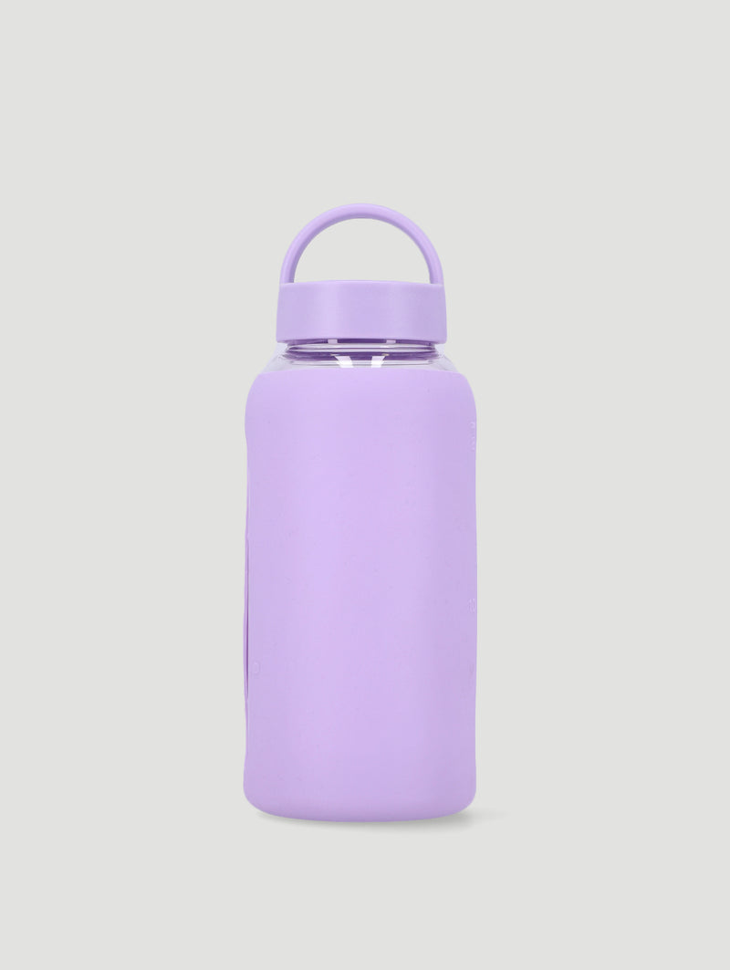 Lilac Medium Glass Bottle with Silicone Cover - 800ML